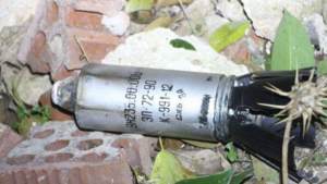 Следы использования кассетных бомб в вооруженных столкновениях в Идлибе